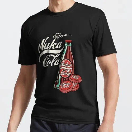 NUEVO MEJOR PRECIO DE COMPRA Disfruta de un... Camiseta divertida con estampado clásico de NUKA COLA Filled