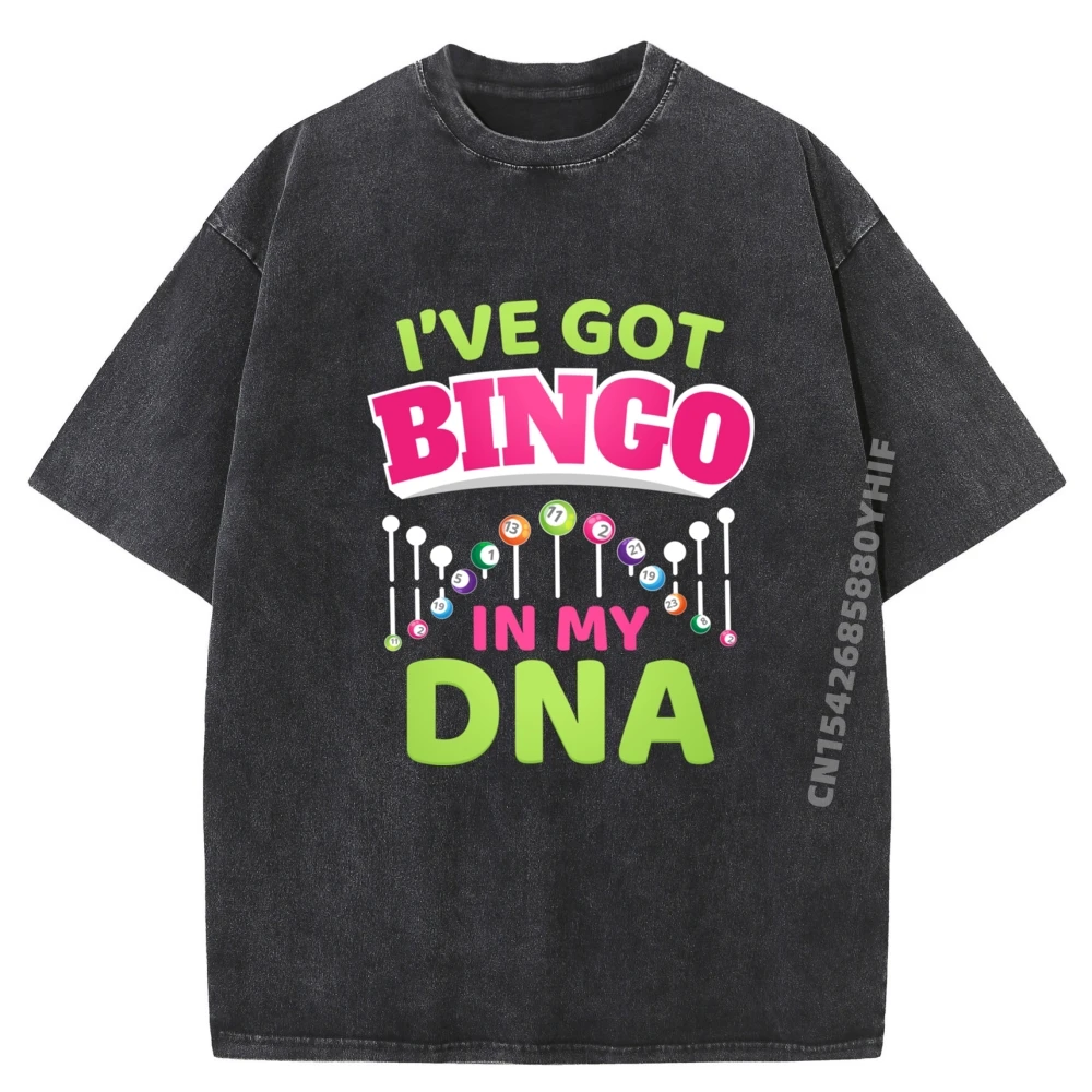 

I Ve Got Bingo In Dna Bingo Player Funny Shirts Mens Gifts Printed Tees Breathable Washed Cotton Shirt