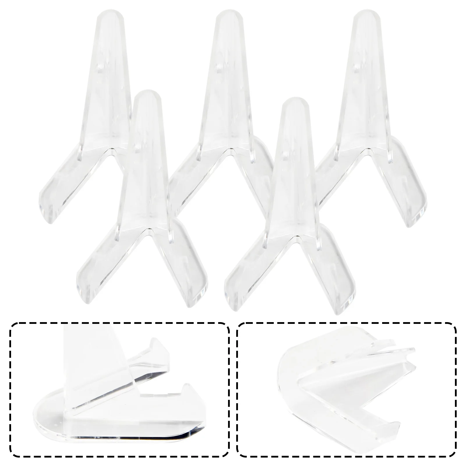 5 шт. подставка для дисплея, маленькие тарелки, прозрачные домашние фотографии, ракушки, акриловые визитные карточки для выставок, высокое качество