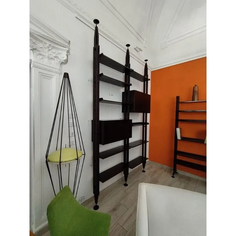 Walnut Shelf Bookshelf All Solid Wood Partition Decorative Shelf Entrance Shelf