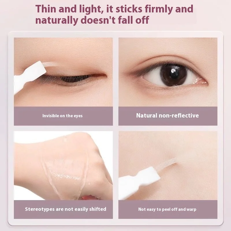 Fita de pálpebra dupla U N N Y para olhos Monolid e com capuz - adesivos de pálpebra de aparência natural invisível