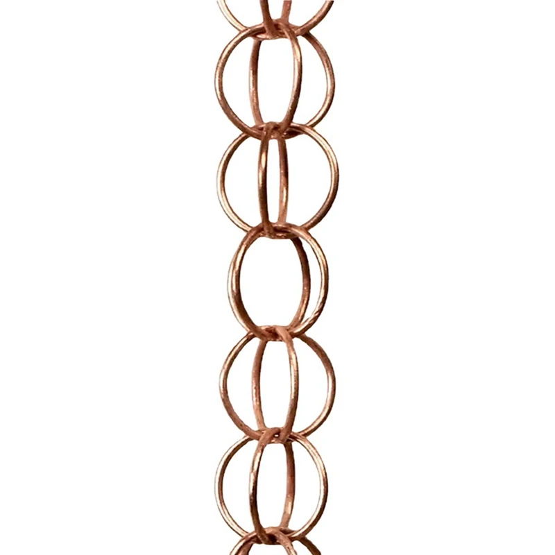 Steel Leaf Rain Chain, Garden Gift for Mom, Gutters, Rain Catcher for Downspout with Adapter, Thick Flower Cups C-A23R