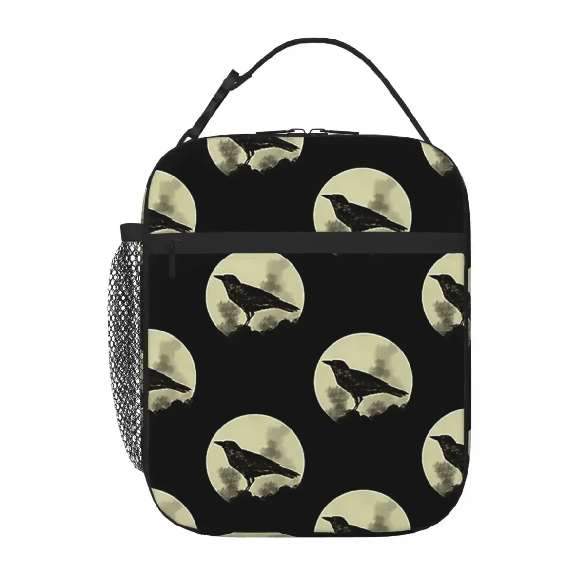 

Crow Lunch Bags Insulated Bento Box Portable Lunch Tote Leakproof Picnic Bags Cooler Thermal Bag for Woman Girl Travel