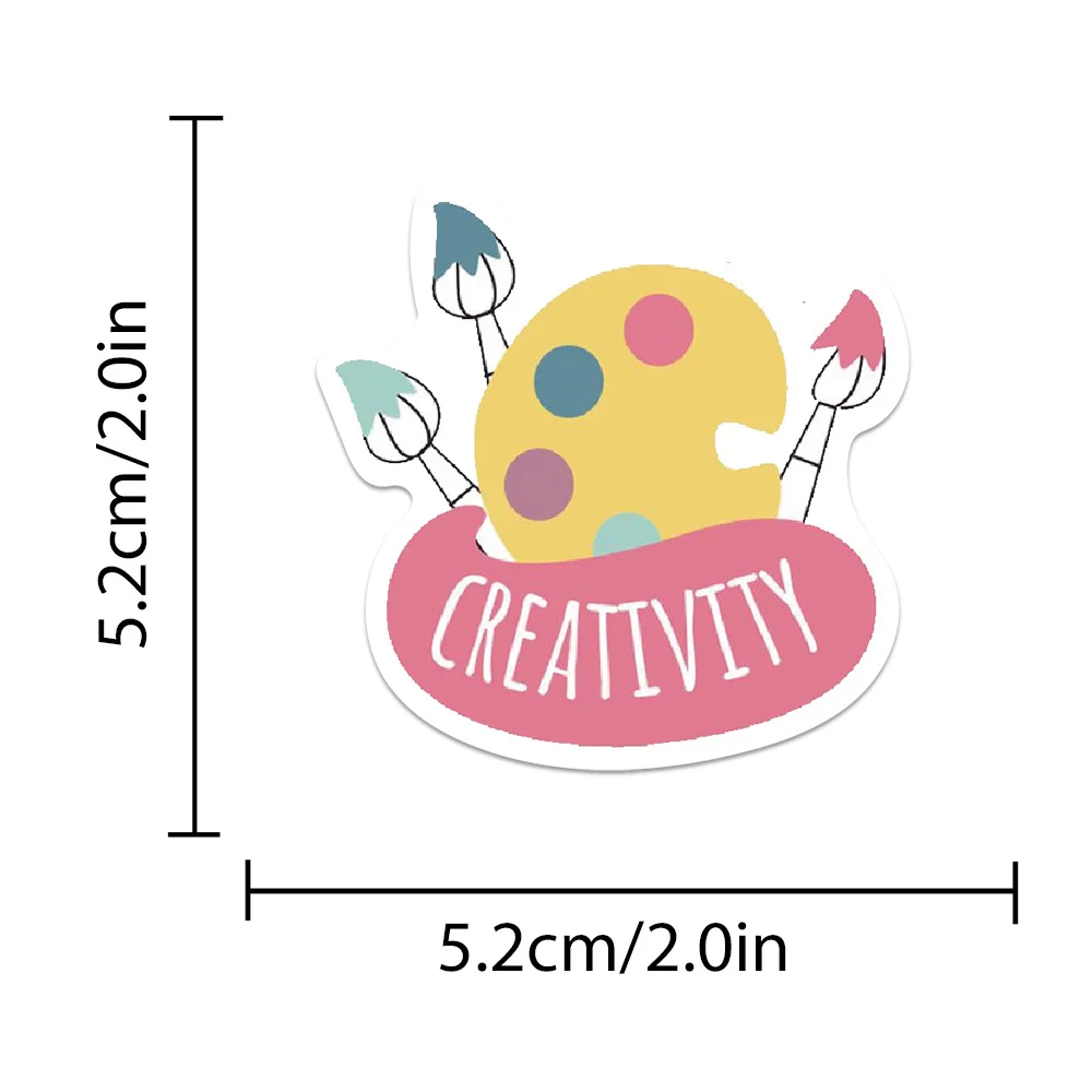 10/30/50PCS Back to school sticker cartoon Funny doodle Waterproof Decal Kids Toy Gift for Water Cup Scooter Stationery Box