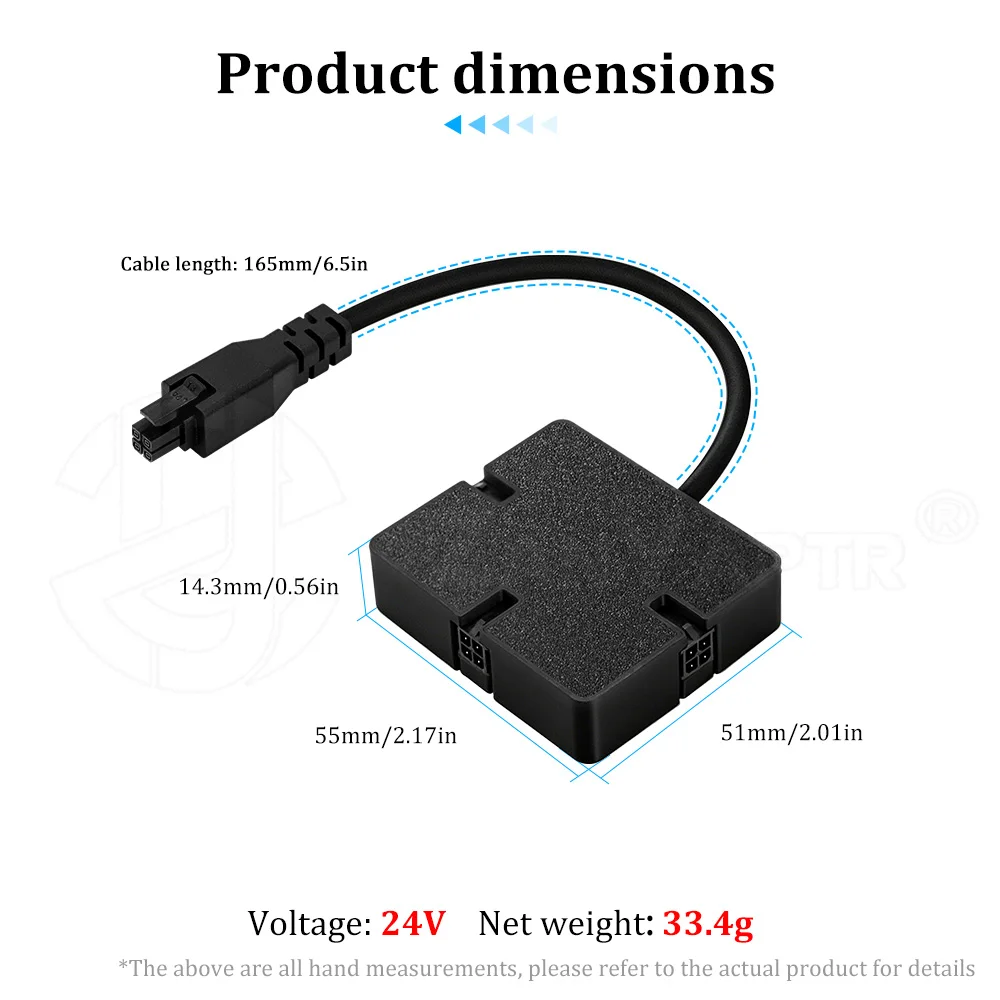 4Pin 3-to-1 AMS Hub Expansion Port Connector 3 Channel PTFE Tube Splitter Adapter For Bambu Lab X1 P1 Series 3D Printer Parts