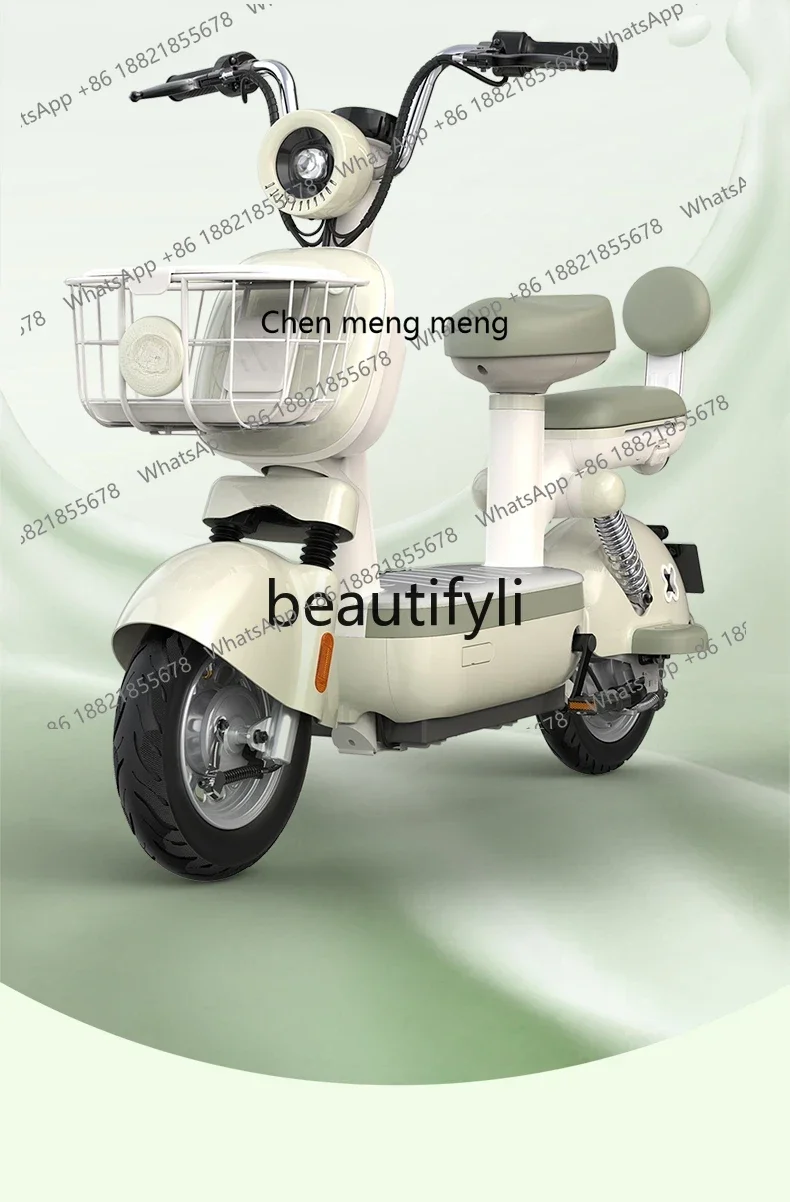 Z189  Electric vehicle 48V24 lithium battery commuting long battery life electric bicycle light and can carry people, five color