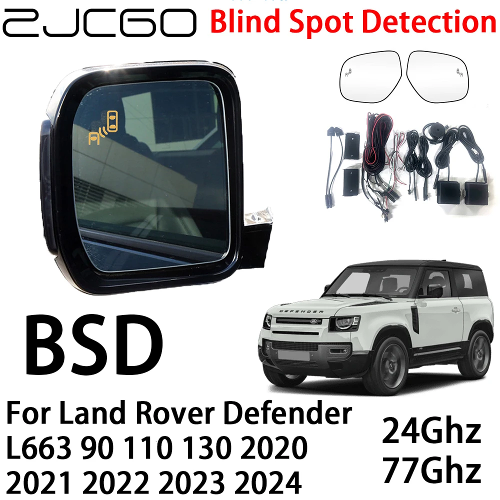 ZJCGO Car BSD Radar Warning System Blind Spot Detection Safety Driving Alert for Land Rover Defender L663 90 110 130 2020~2024
