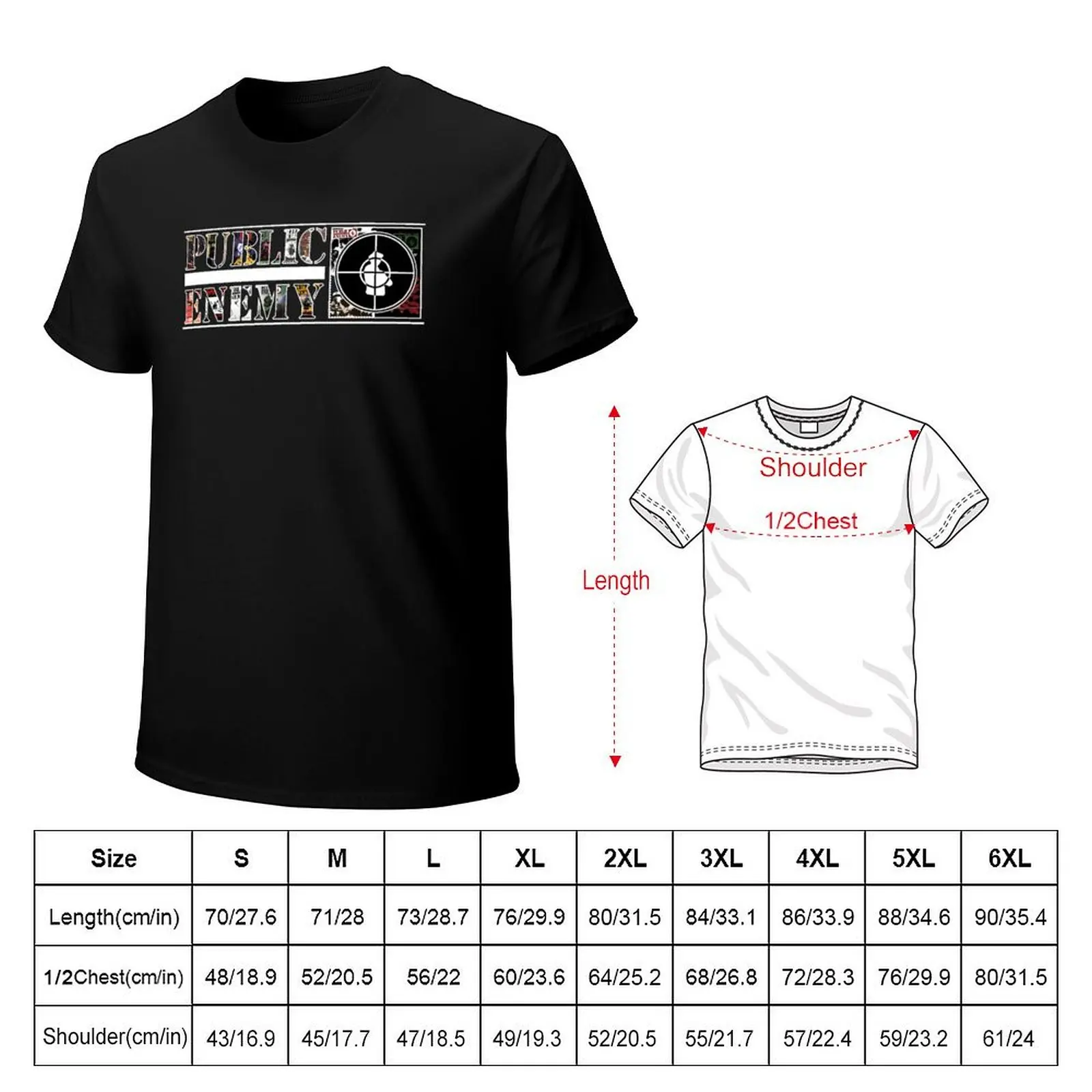 public enemy horizontal logo T-Shirt Holiday Vacation Tee Shirt