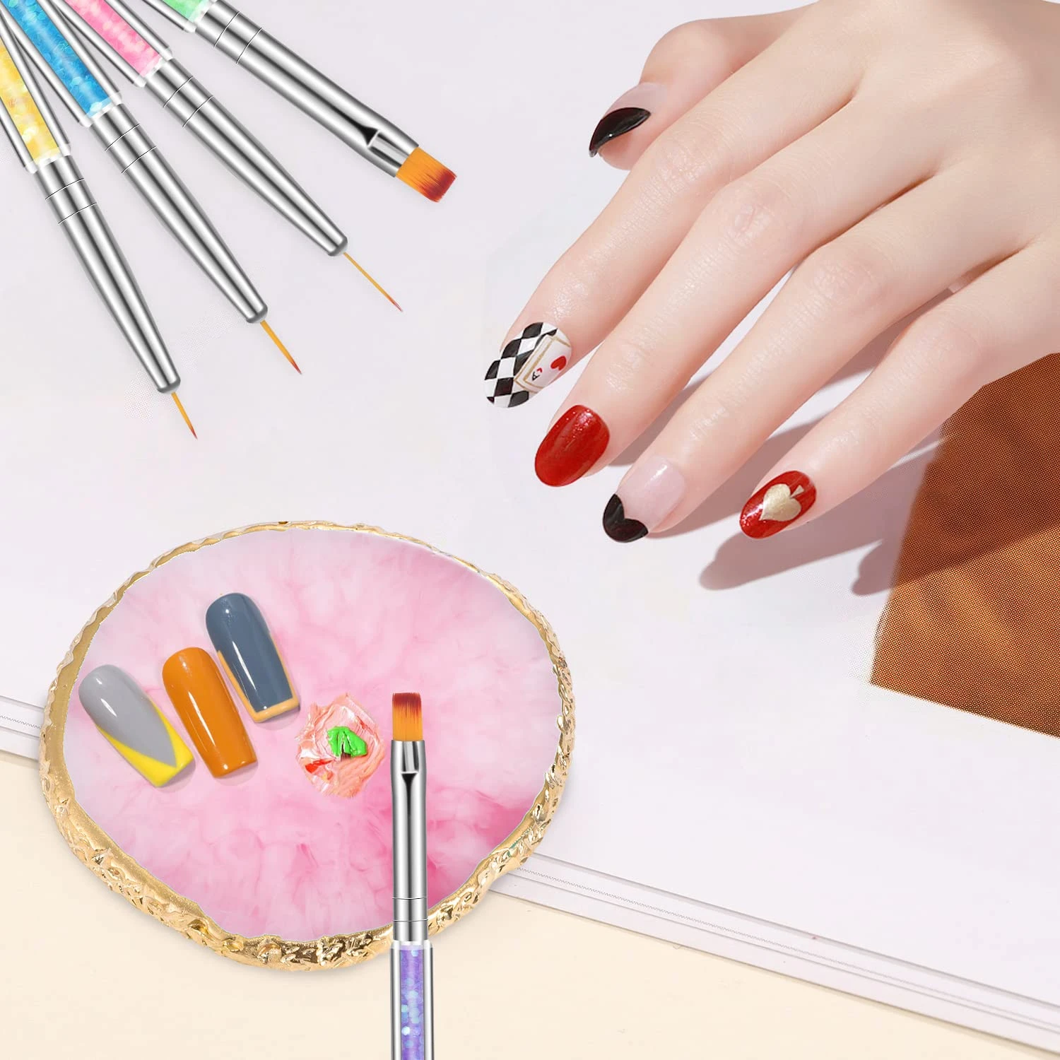 Eleva tu juego de uñas con estos herramientas lujosas y de primera calidad para entusiastas de la nail art. Tome tus diseños al siguiente nivel wi