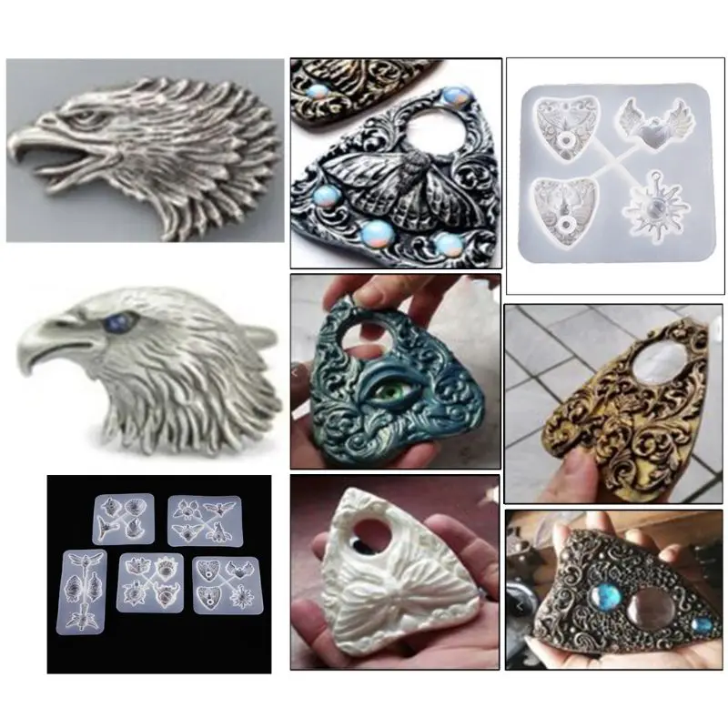 Devil Eye Handmade Plaster Soap Mold Handicrafts Jewelry Keychain Silicone Mould DIY Crafts UV Resin Crystal Mold Y08E