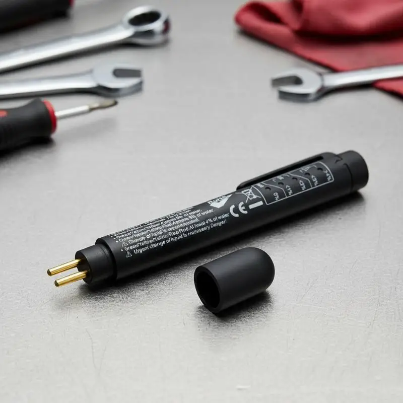 LED Indicator Universal Brake Fluid Tester Pen Accurate Detection Tool for Automotive DOT3 DOT4 DOT5.1 Oil Moisture Test