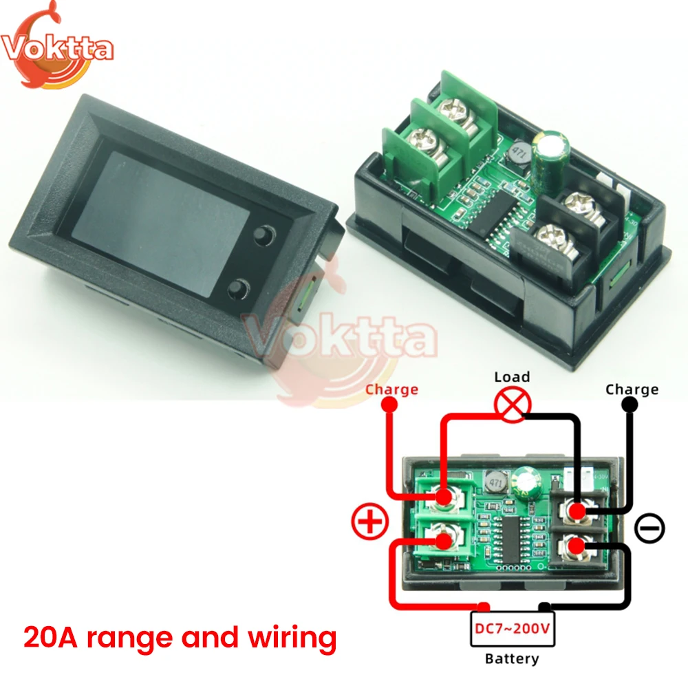 Imagem -02 - Multi-function Tensão Atual Tester Bateria Coulomb Medidor Voltímetro Amperímetro dc 7200v 100a 200a 300a 400a 500a em 1