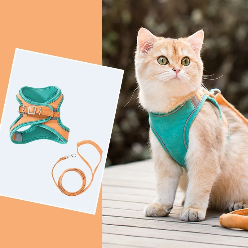 Angel Wings Cat Strap Vest Style Traction Anti Break Chest Strap Cute Cartoon Dog and Cat Vest