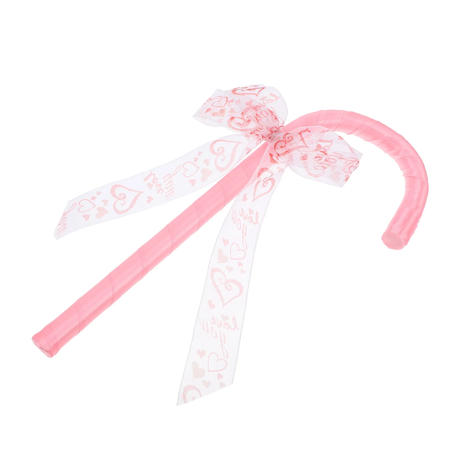 

1pcs Butterfly Cane Bow Costume Prop Lightweight Pink Walking Stick For Halloween Valentine Party Role Play Dance Events