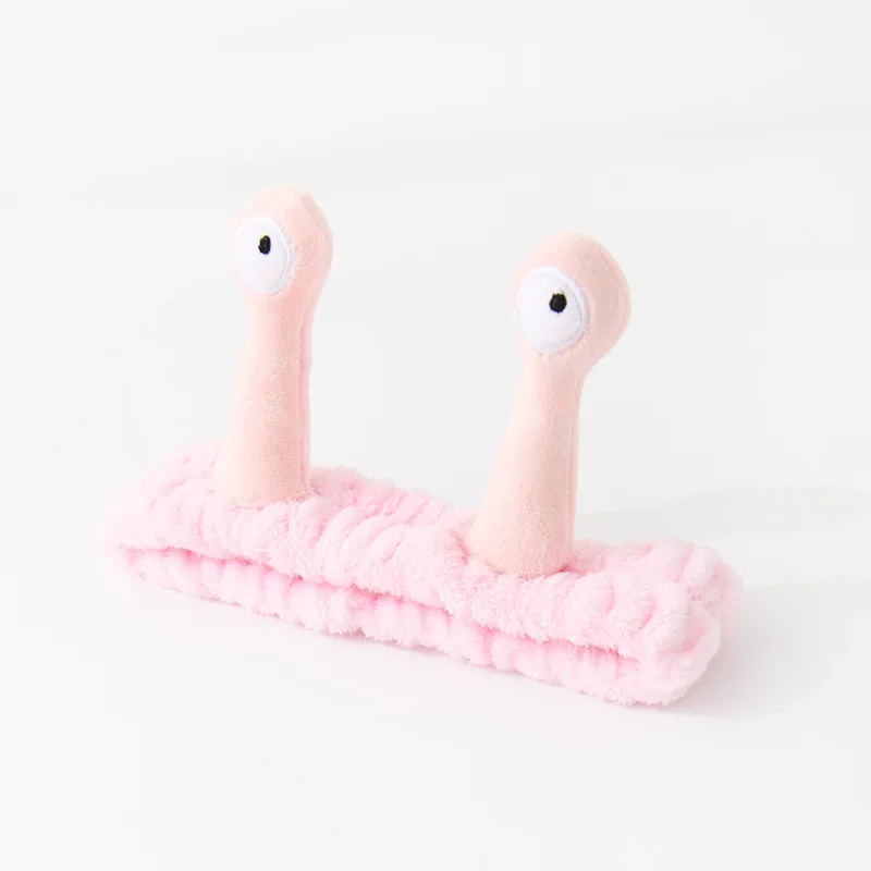 Instagram style cartoon cute snail hair band wash face make-up wacky peluche hair band accessori per capelli tridimensionali