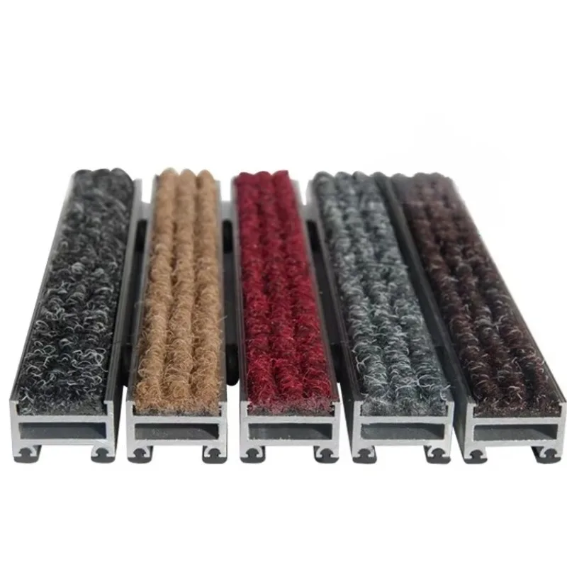 Durable Non-Slip Aluminum Inlet Mat Outdoor Mat System, Cut to Size Indoor Recessed Floor Mat