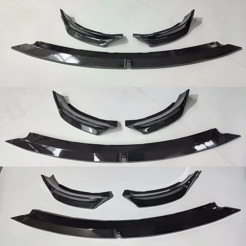 For Tesla Model 3 2016 2017 2018 2019 2020 2021 2022 2023 ABS Car Front Bumper Splitter Lip Diffuser Spoiler Guard Body Kits