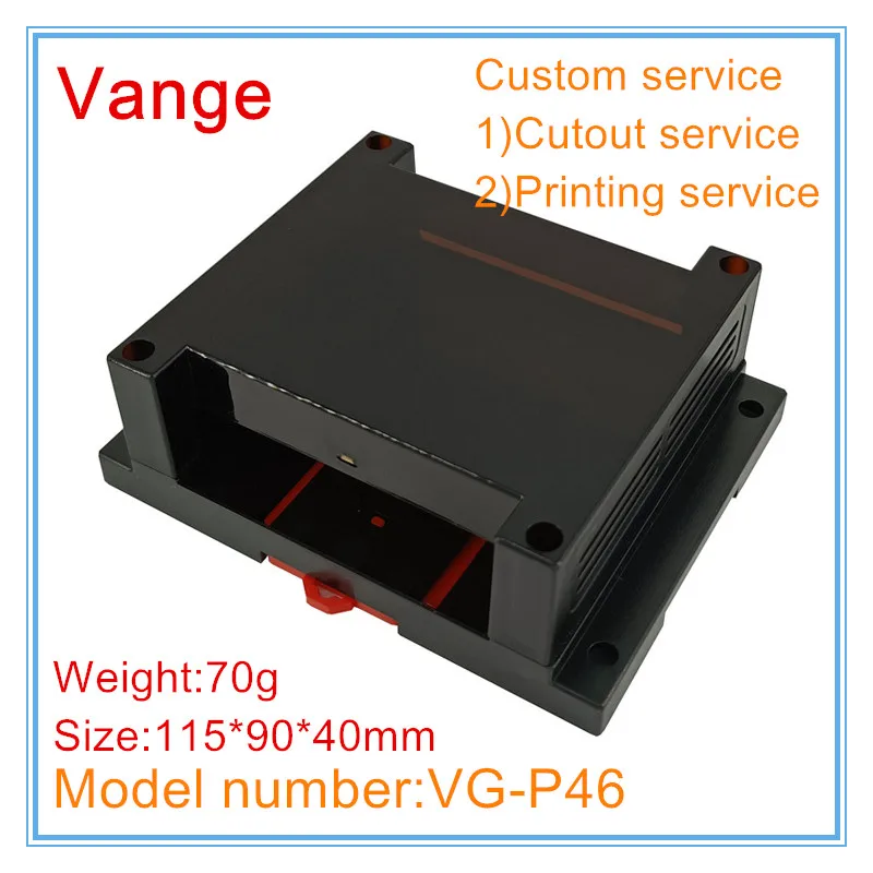 Vange electronics PLC enclosure 115*90*40mm ABS plastic project box diy