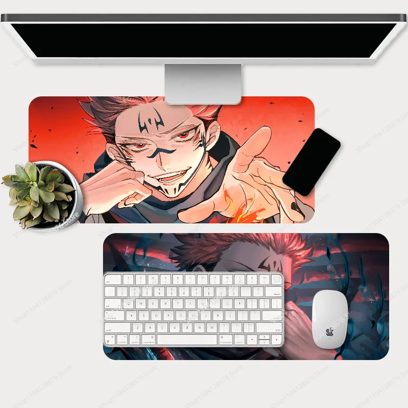 Anime Sukuna Mousepad Gaming Mouse pad Gamer Pc Accessories Deskmat Keyboard Mat Desk Protector Mause Pads