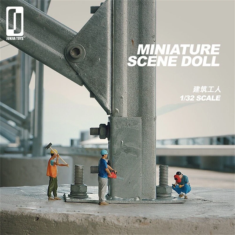Painted Miniatures 1/64 Sports Basketball Soccer Golf Fencing Skiing Boxing Refereeing Martial Arts Scene Props Figure Model Toy