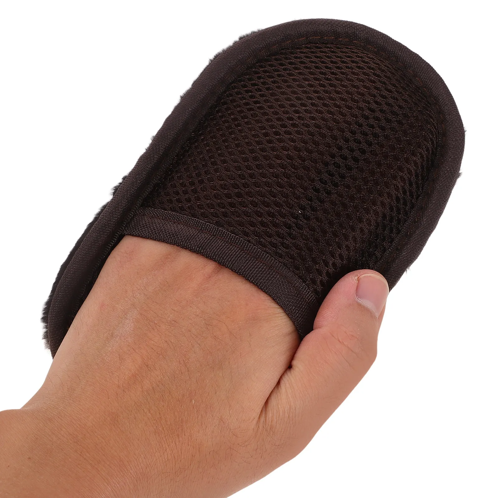 Shoe Polishing Mitt Faux PU Bag Cleaning Gloves High Density Soft Shoe Shine Cloth Car Wax Pads Scratch Free - view 2