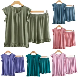 XL-8XL Plus Size Modal New Sleeveless Tops Ladies' Pajamas And Shorts Summer Women's Sleepwear Pyjamas Femme Nightwear Suit
