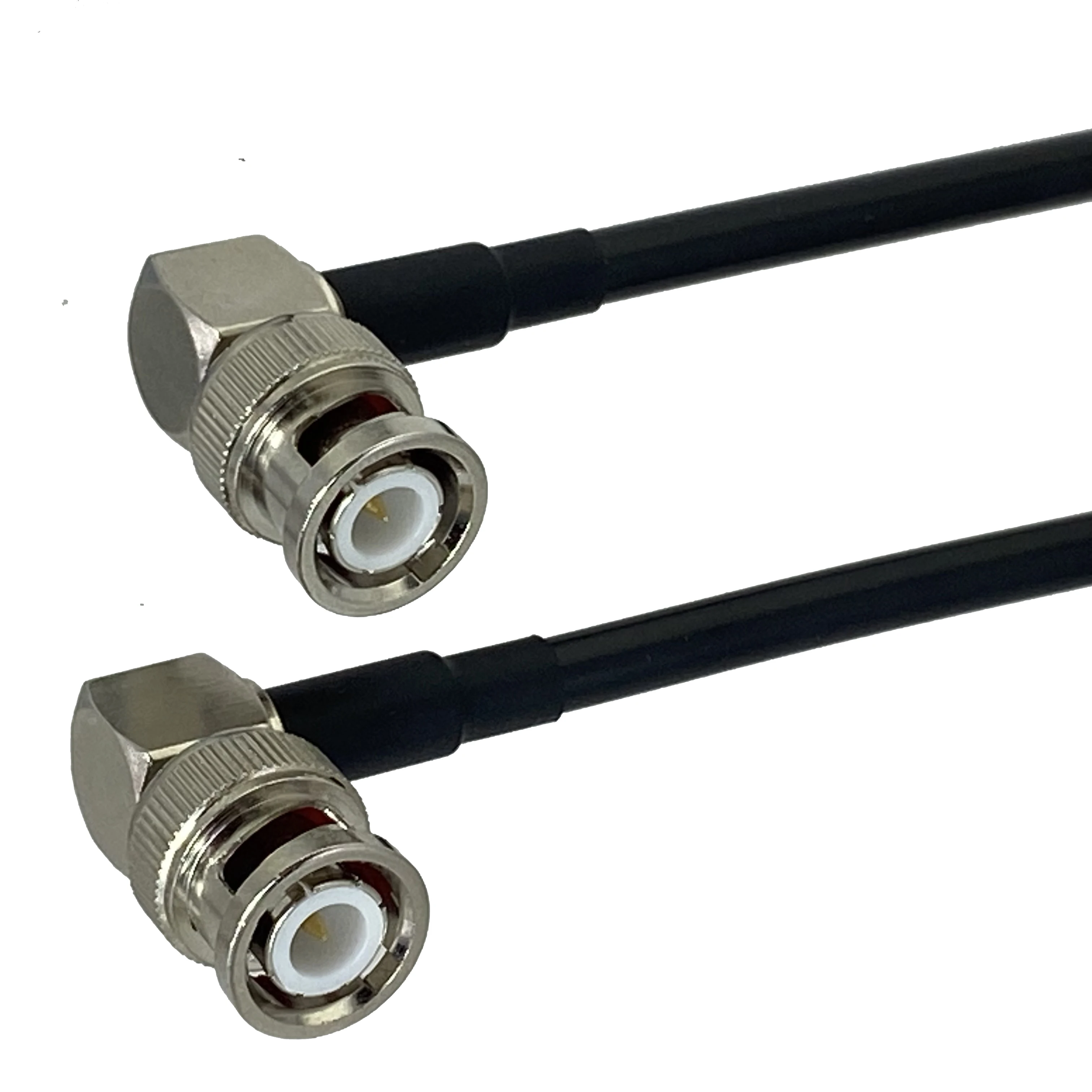 RG58 BNC إلى BNC ذكر التوصيل والإناث جاك الجوز الحاجز موصل RF محوري البلوز ضفيرة سلك كابل محطات 6 بوصة ~ 20 متر