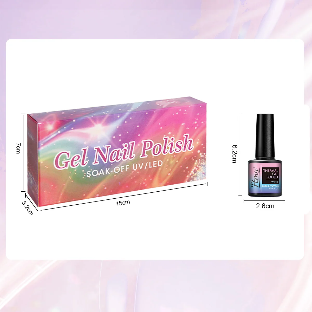 مجموعة طلاء أظافر جل حساس للحرارة مكونة من 12 قطعة - حساس لدرجة الحرارة، يزيل بريق الأشعة فوق البنفسجية، ولا يسبب الحساسية، خالي من الفورمالديهايد، مناسب #3