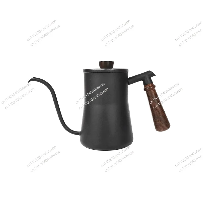 

Professional Pour Over Long Spout 550ml Kettle with Pure Wood Handle Stainless Steel Hanging Ear Kettle