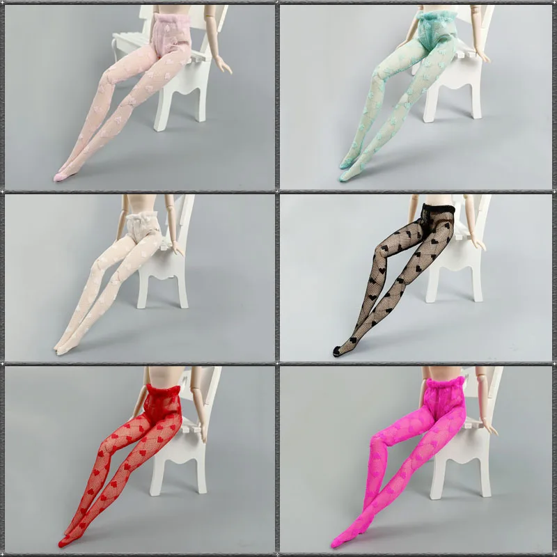 Colorful Heart Love Fashion Doll Pantyhose for 11.5