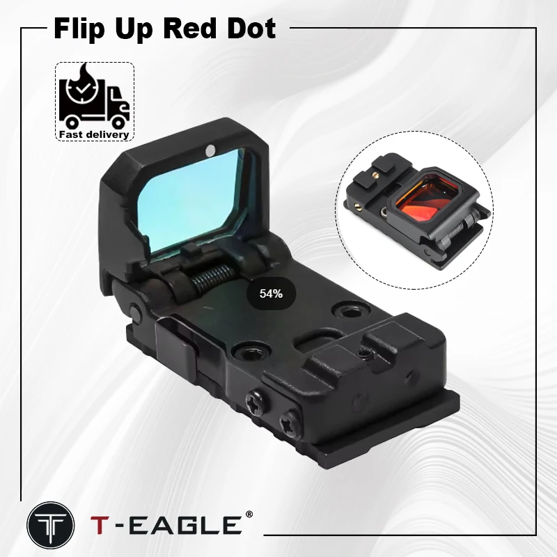 Adjustable Mini Flip Up Red Dot Scope Collimator Glock Pistol Rifle Reflex Sight 20mm Rail For Hunting Airsoft Optics Sight