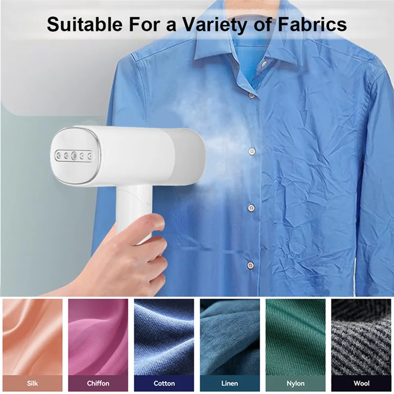 A52Q-مقبس الاتحاد الأوروبي المحمول 1000 وات، مكواة بخار للسفر قابلة للطي، مكواة يدوية محمولة مع خزان مياه 150 مل للملابس للاستخدام المنزلي