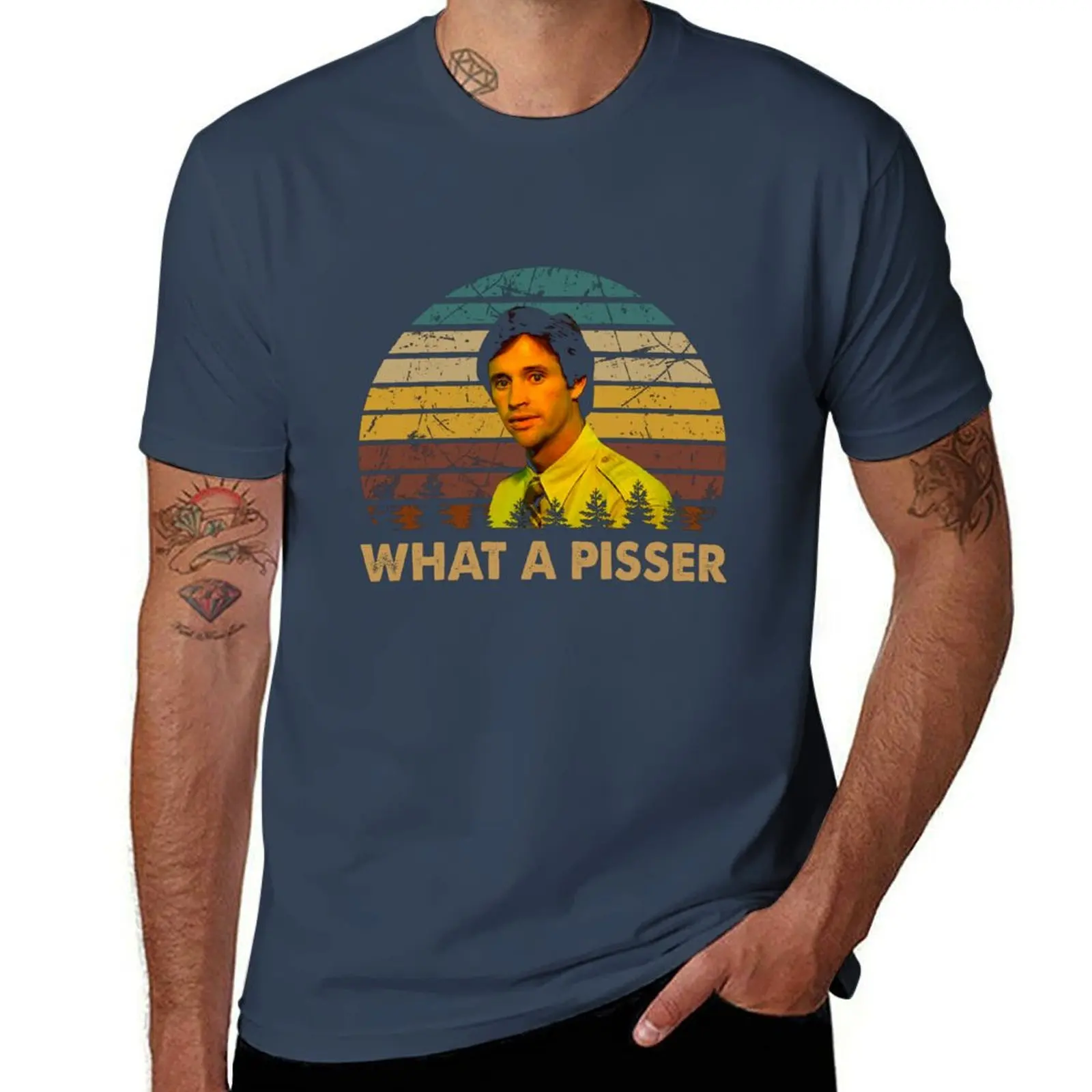

pisser Ted a Striker what character man poster T-Shirt Casual Graphic Print Tee