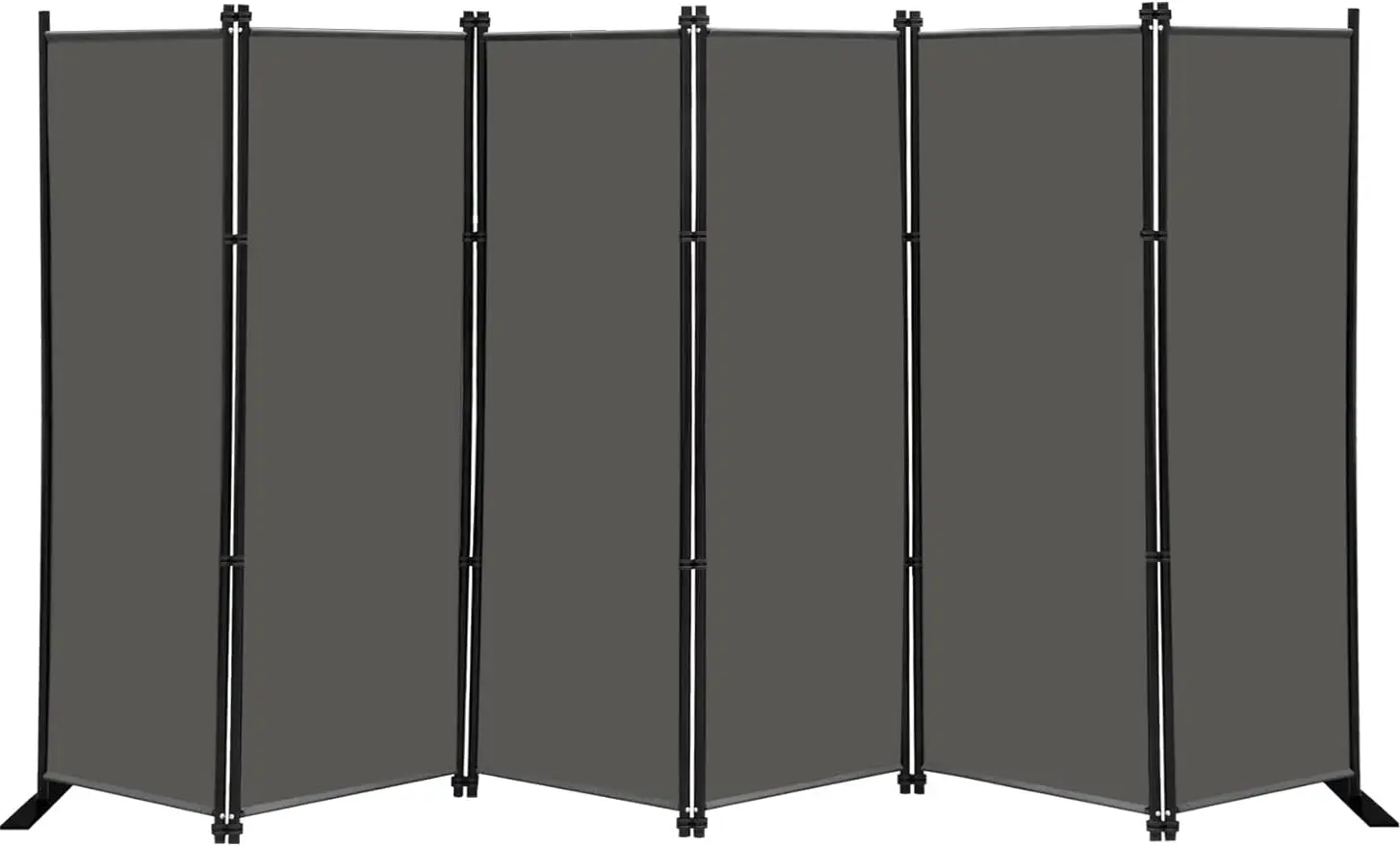 6 Panel Folding Privacy Screen 9ft Wide, 6ft Tall Partition Room Divider Portable Office Walls Dividers Room Separator,