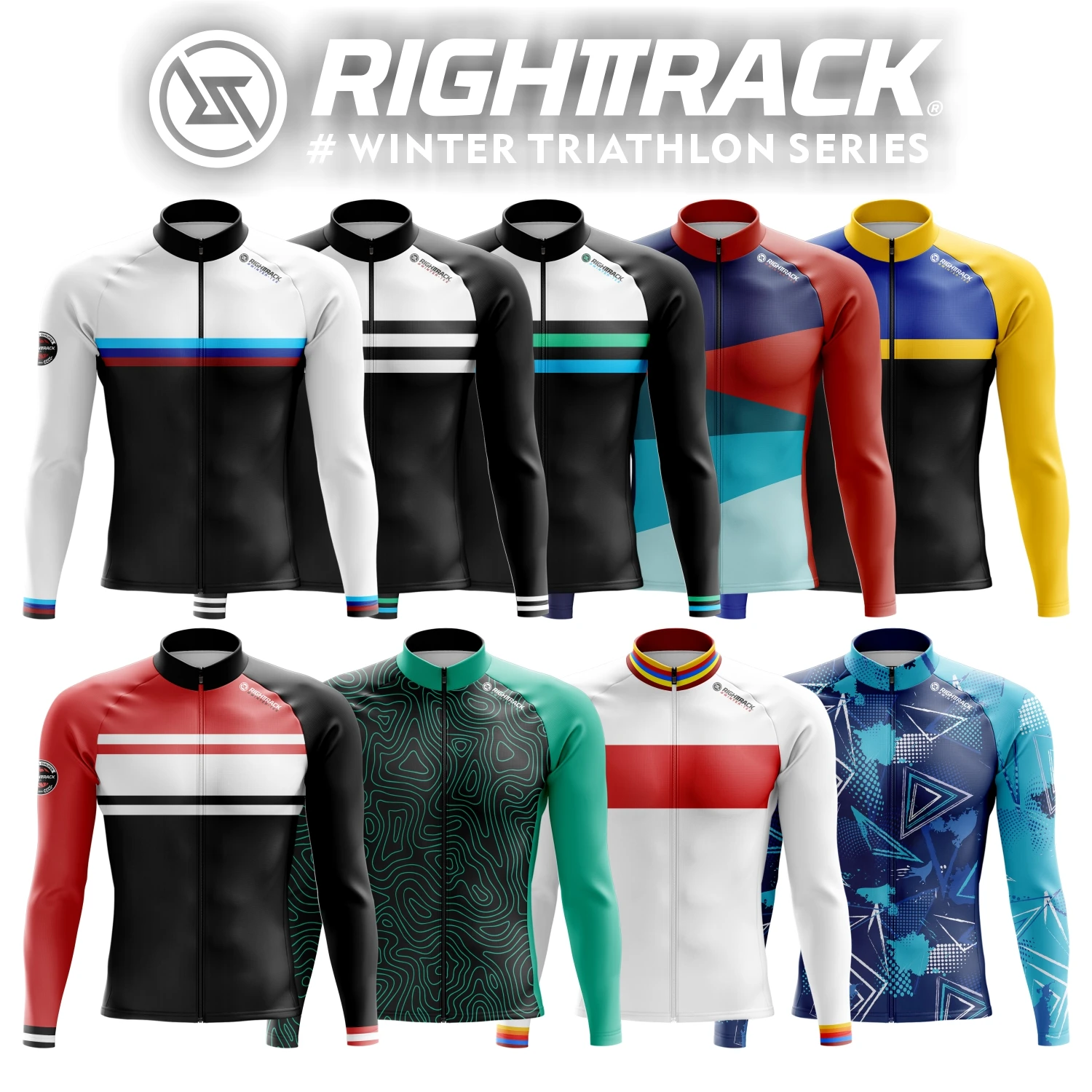 Champ SDWorx Winter Cycling Jersey Thermal Fleece Long Sleeve Jackets Protime Road Bike RightTrack Apparel