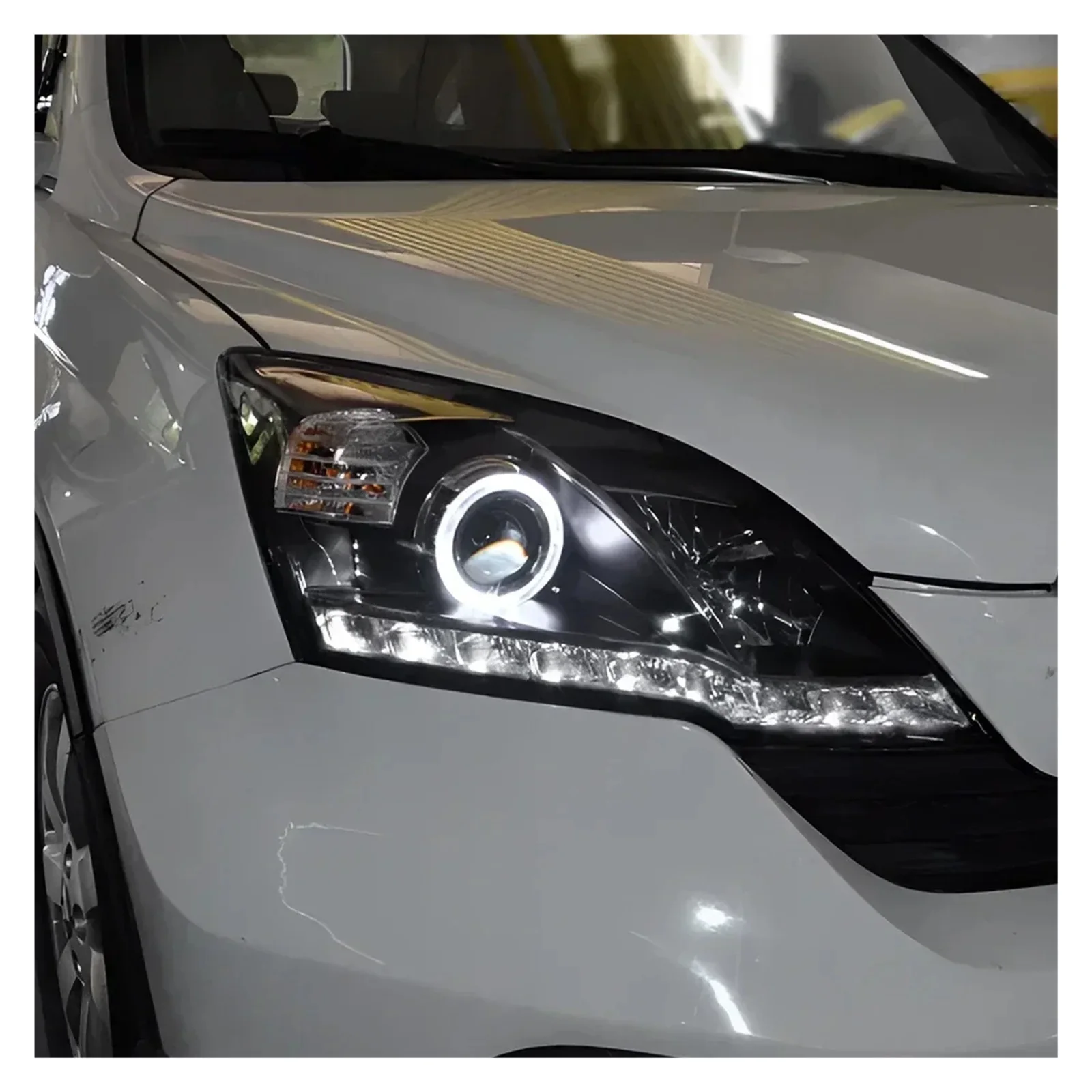 Plug and Play Modified Car Front Lamp Assembly for CR-V 2007-2011 LED Auto Headlights Upgrade Projector Lens Accessories