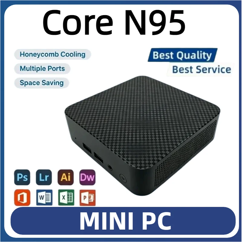 High Performance Mini PC Intel Core N95 16GB RAM 1TB 2TB SSD WiFi6 Portable Gaming Computer Office PC Desktop
