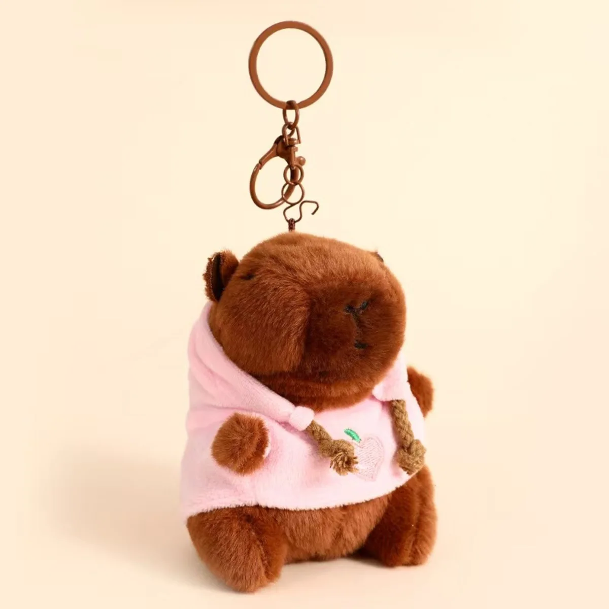 Anime Capybara Plush Toy Keychain Kapila Bag Hanging Ornament Cute Desktop Doll for Kids Children Anime Fans Gift