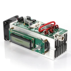 120W Adjustable 87.5-108MHz FM Transmitter Radio Station Ham Full Protection Design Support SD Card MP3 High Precision