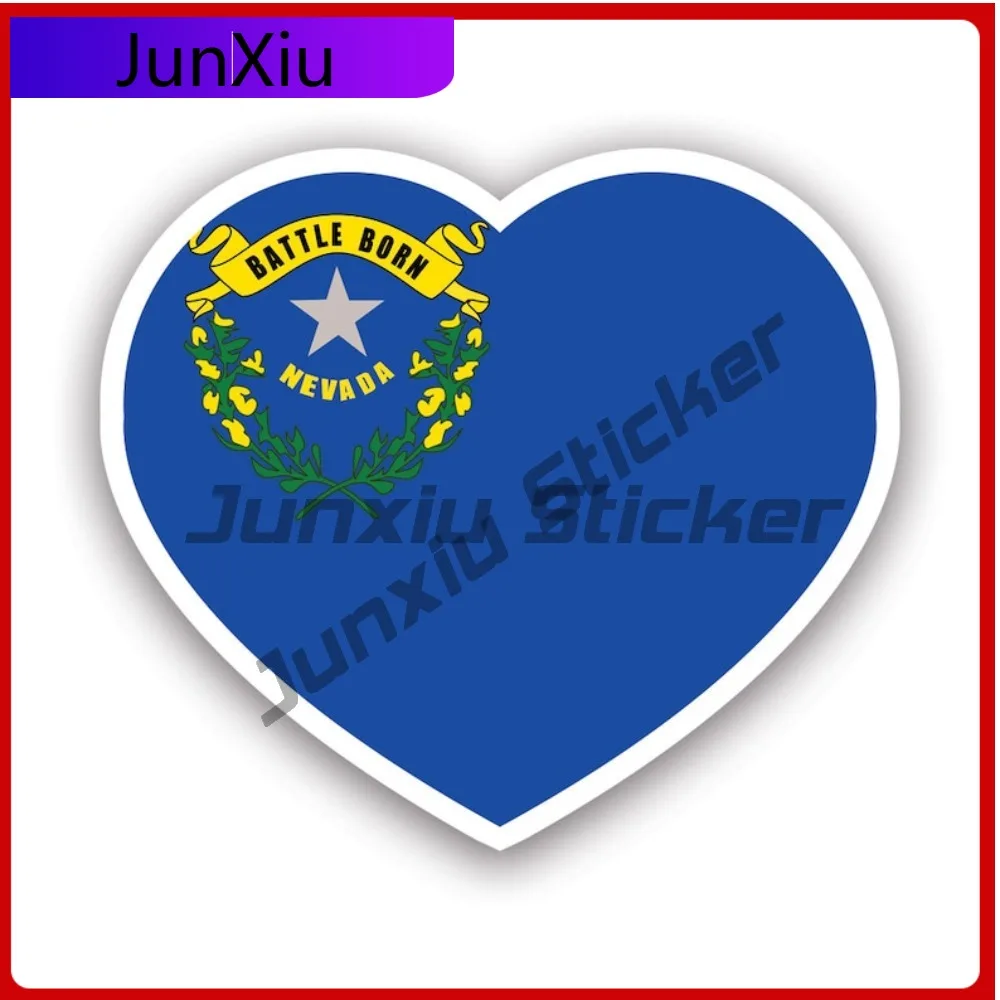 

Nevada Heart Sticker Creative Decals Uv Protected Nv Love Hearts Pride Raised Born Local Native Auto Decor Car Sticker Vinyl