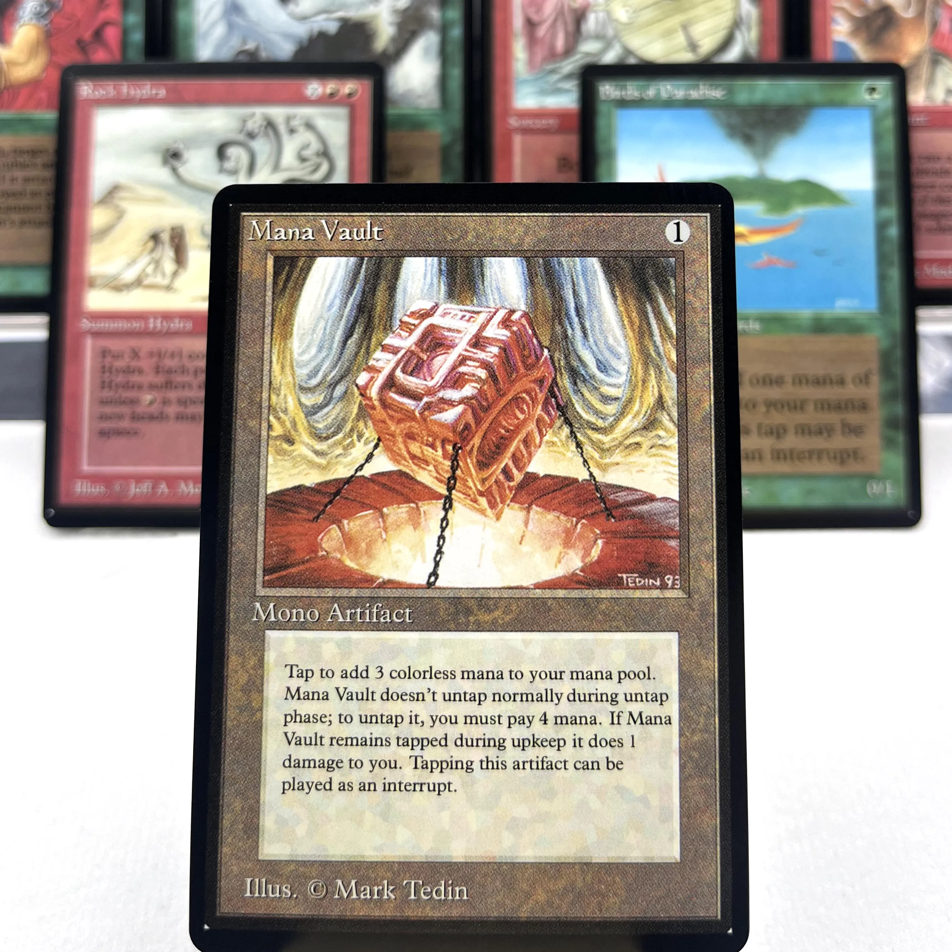 BETA нормально 2-02 карты TCG для домашней игры, прокси fungusaur, природный выбор, древесные волки, хаос, Orb Mana Vault mox pearl