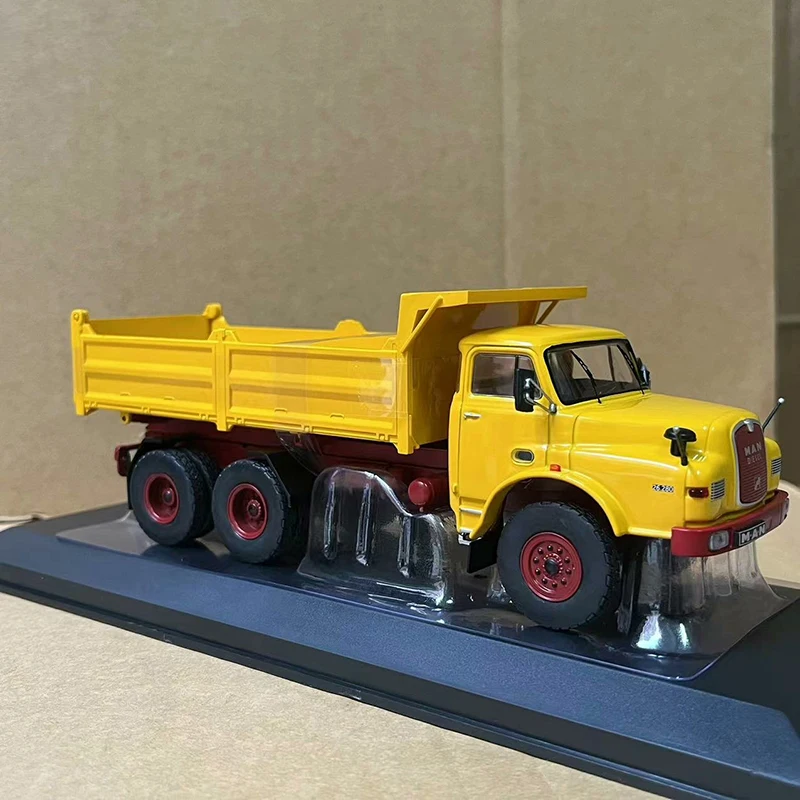 IXO 1:43 Scale MAN Heavy Truck Trailer Dump Truck Simulation Alloy Car Model Diecast Vehicle Collectible Souvenir Toys