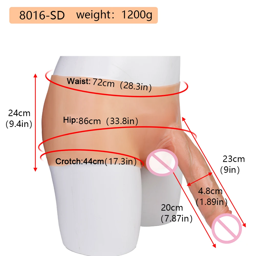 YOCY Wearable Solid Dildo Panties Silicone Anal Plug Strapon Realistic Penis Pants Elastic Sex Toys For Women Lesbian Pleasure view 2