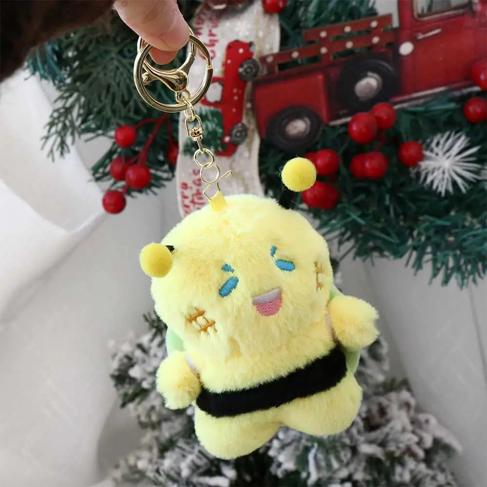 Plush Turtle Bee Plush Keychain Turtle Bee Soft Plush Turtle Bee Doll Pendant Cartoon Anime 11cm Turtle Bee Plush Key Ring