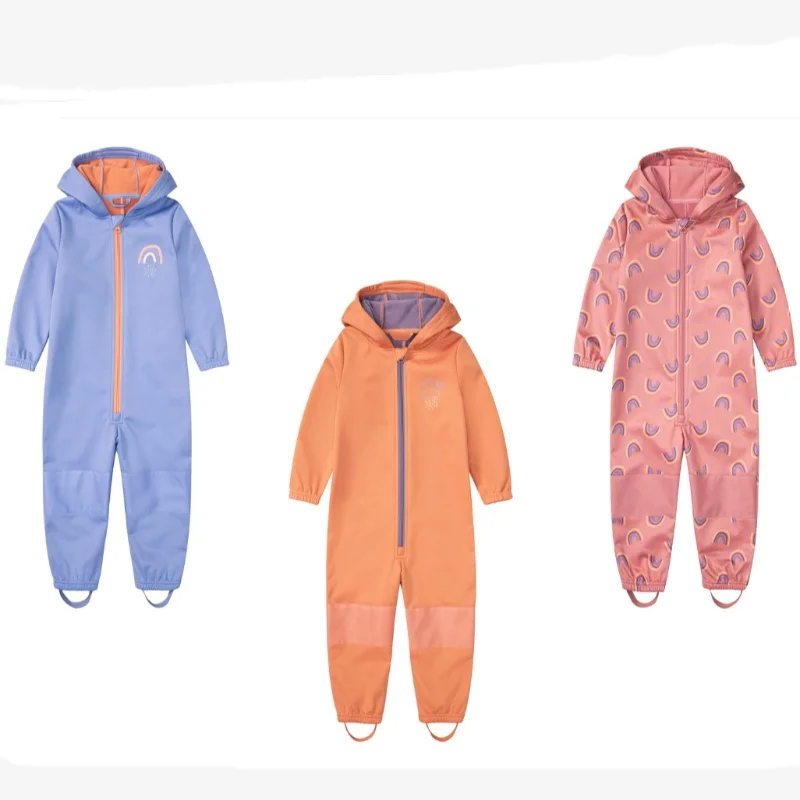 Kinderen Skipakken Soft Shell Kinderen Jumpsuits Jongens En Meisjes Jumpsuits Warm Waterdicht Winddicht Dunne Gedeelte