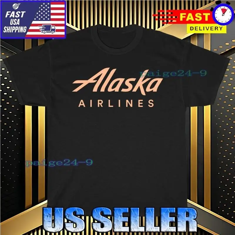 Alaska Airlines Airplane Graphic T-Shirt