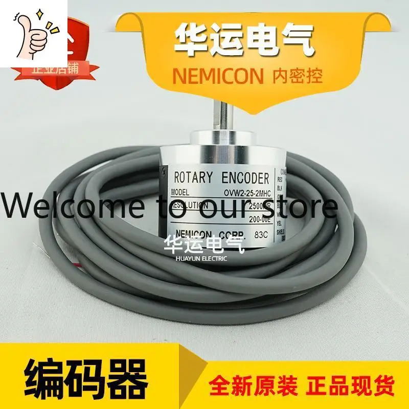 Encoder Rotatorio de Control Secreto Interno OVW2-25-2MHC 200-00E NEMICON Tipo Incremental, Positivo Original