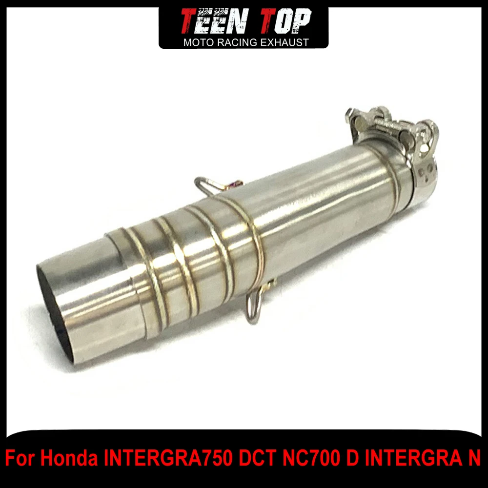 

For Honda NC700X NC750S INTERGRA750 DCT Middle Link Pipe Stainless Motorcycle Exhaust Connection Pipe NC700 D INTERGRA N 12-13