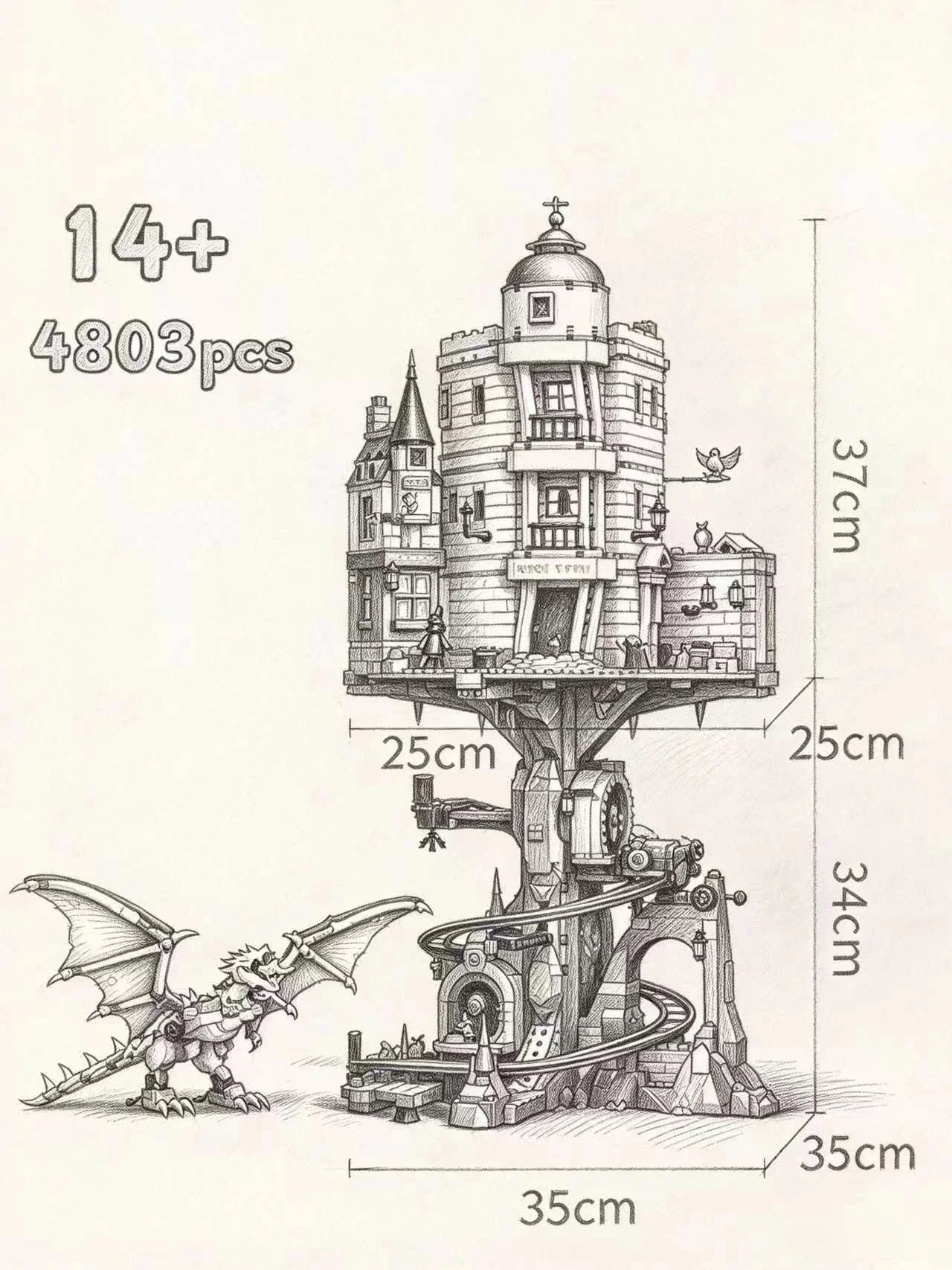 2026 New Hot Selling Magic 4803pcs Bank Building Block Model DIY Collectibles Birthday Christmas Gifts
