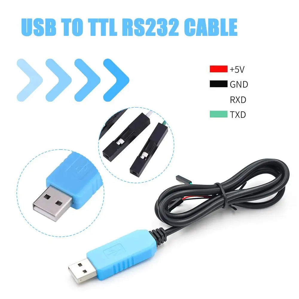 1pc Usb To Rs232 Convert Cable Data Transmission Line Rs232 Upgraded Adapter Converter U5i4